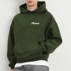 Picante Men's Tailor Chain-Stitch Hoodie in Kombu Green