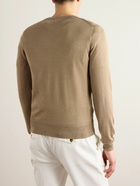 TOM FORD - Cashmere and Silk-Blend Sweater - Brown