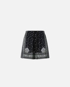 Pinko Bandana Print Shorts Black/Lime