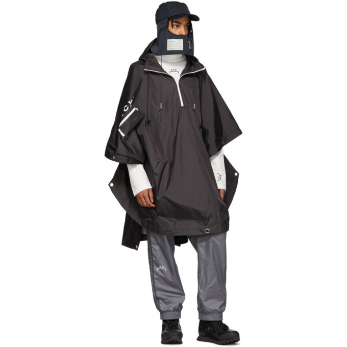A-Cold-Wall* Black Nylon Storm Poncho A-Cold-Wall*
