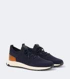 Tod's Calzino leather-trimmed sneakers