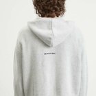 MKI Men's Mohair Blend Knit Zip Hoodie in Light Grey
