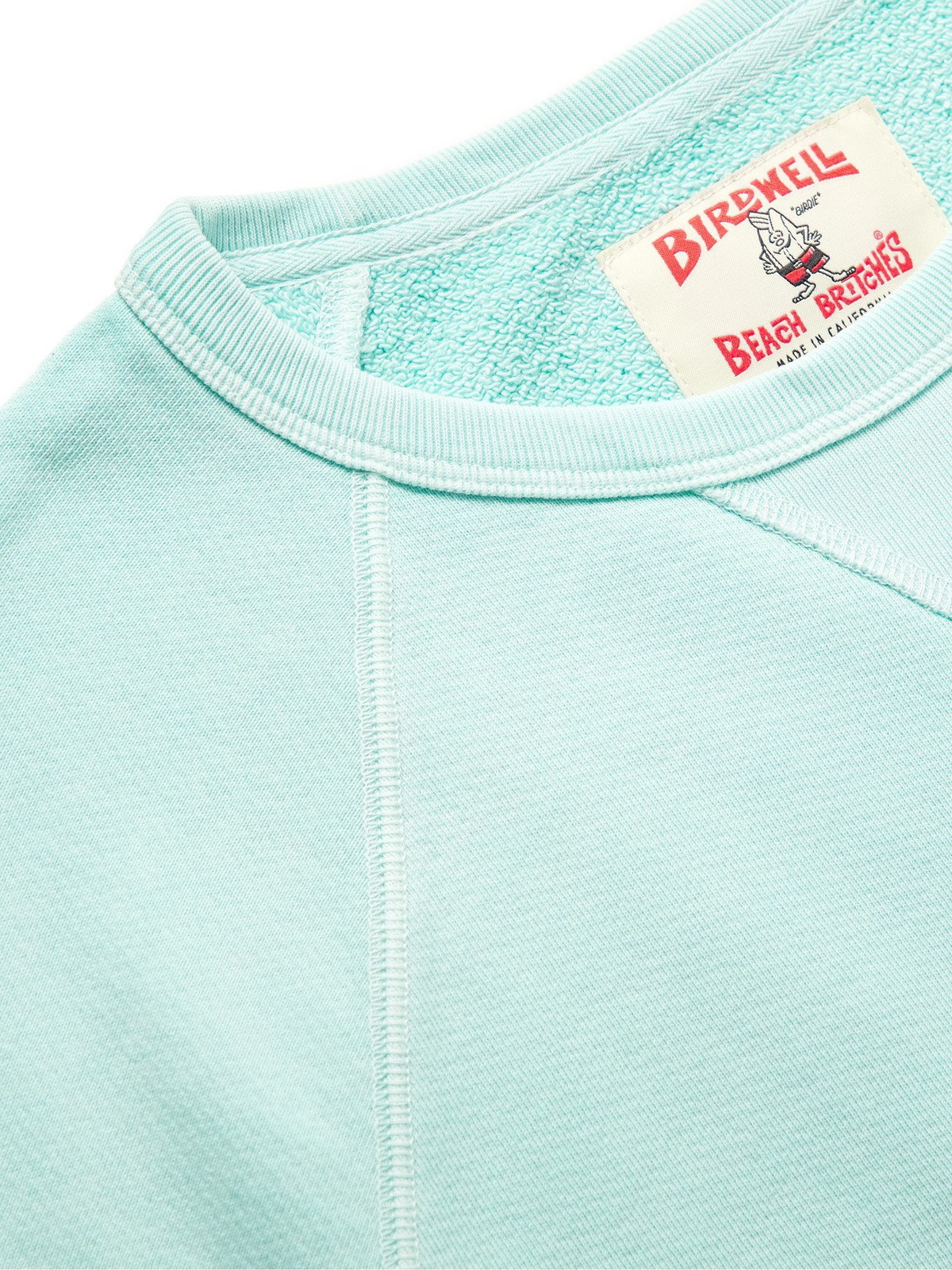 BIRDWELL - Loopback Cotton-Jersey Sweatshirt - Blue