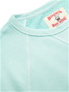 BIRDWELL - Loopback Cotton-Jersey Sweatshirt - Blue