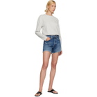 AGOLDE Blue Parker Long Denim Shorts