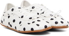 ABRA White Ballerina Dots Sneakers