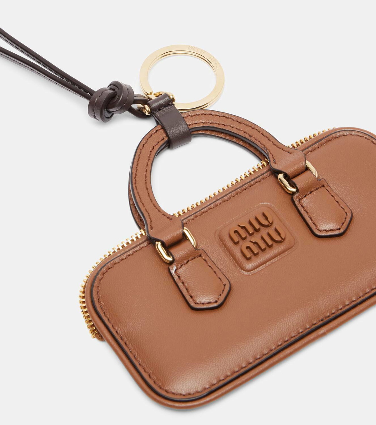 バッグ MIU MIU Archive Leather Handbag Charm Miu Miu Arcadie leather bag charm Miu Miu