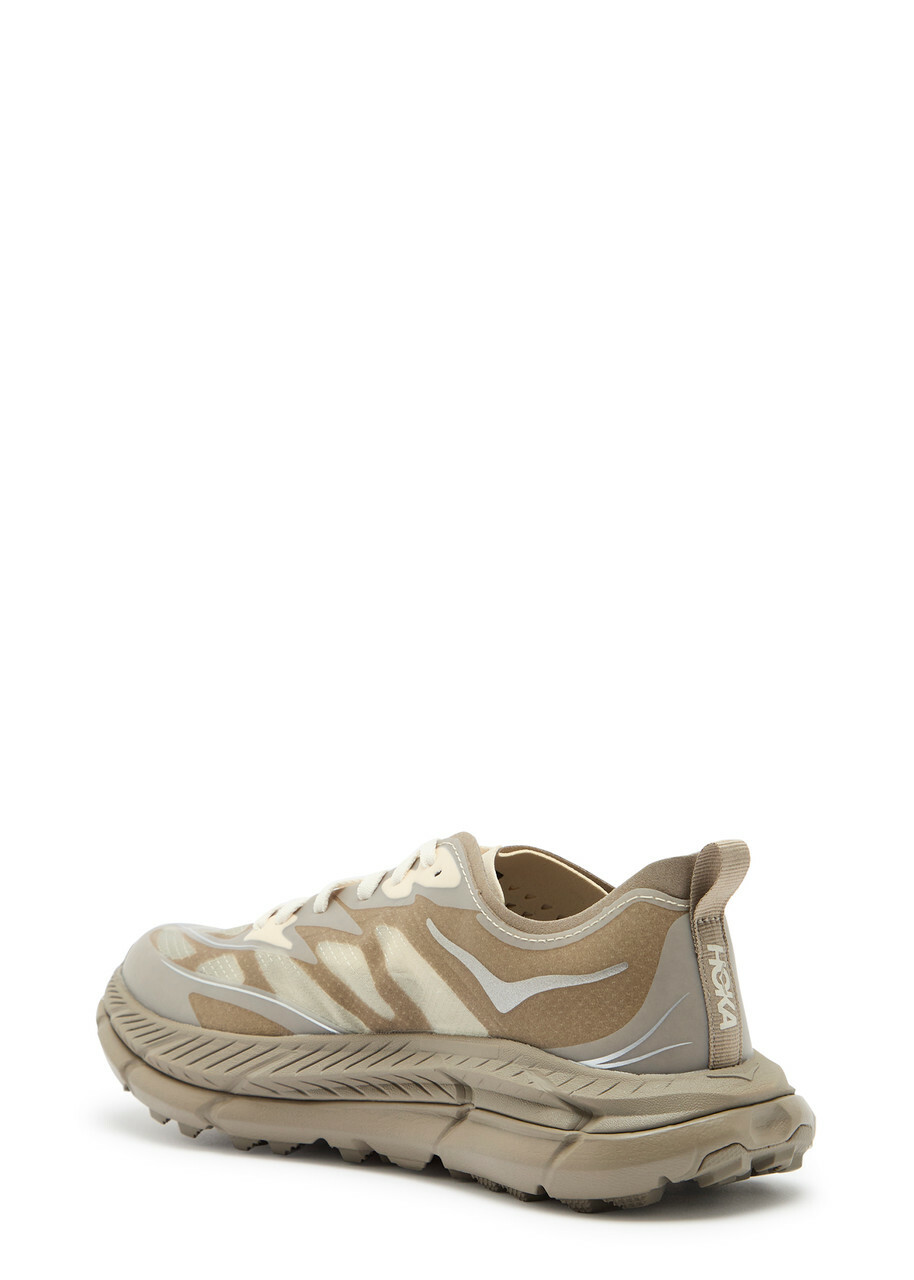 Hoka Mafate Speed 4 Lite Panelled Mesh Sneakers Brown