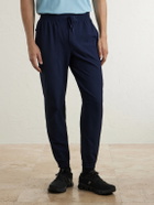Lululemon - Licence to Train Tapered Stretch Recycled Waffle-Knit Joggers - Blue