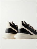 Rick Owens - Geth Two-Tone Leather Low-Top Sneakers - Black