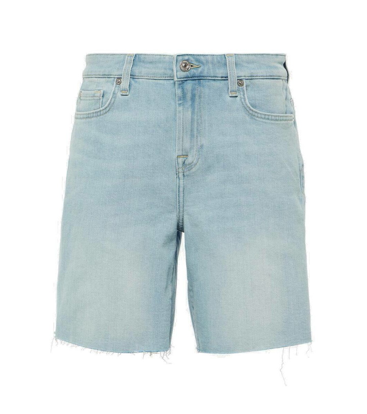 Photo: 7 For All Mankind Boy Shorts Soul high-rise shorts