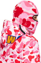 BAPE Pink ABC Camo Boa Fleece Balaclava