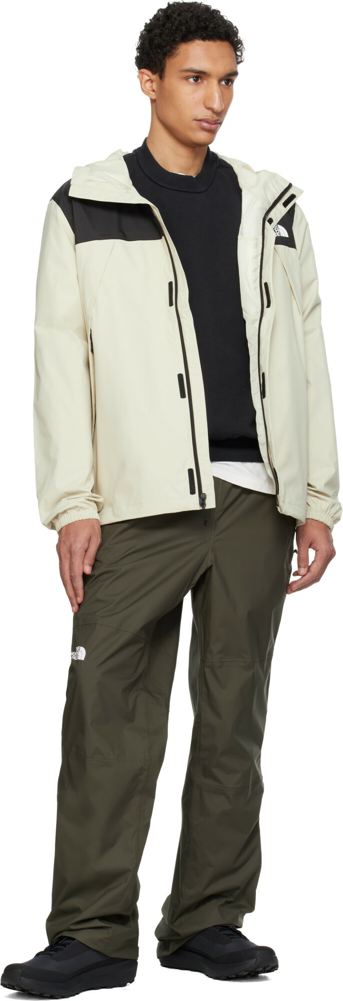 The North Face Beige Antora Rain Jacket