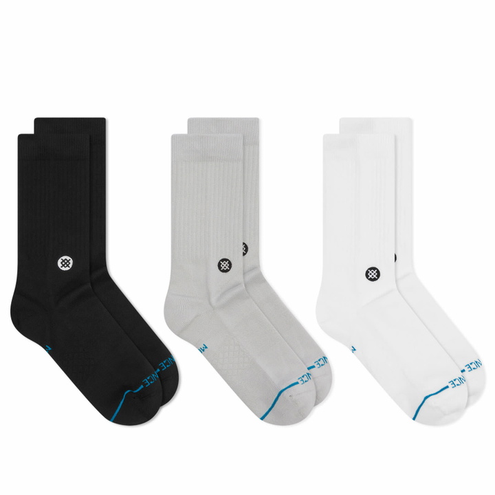Photo: Stance for E by END. Basic Crew 3-Pack in Multi
