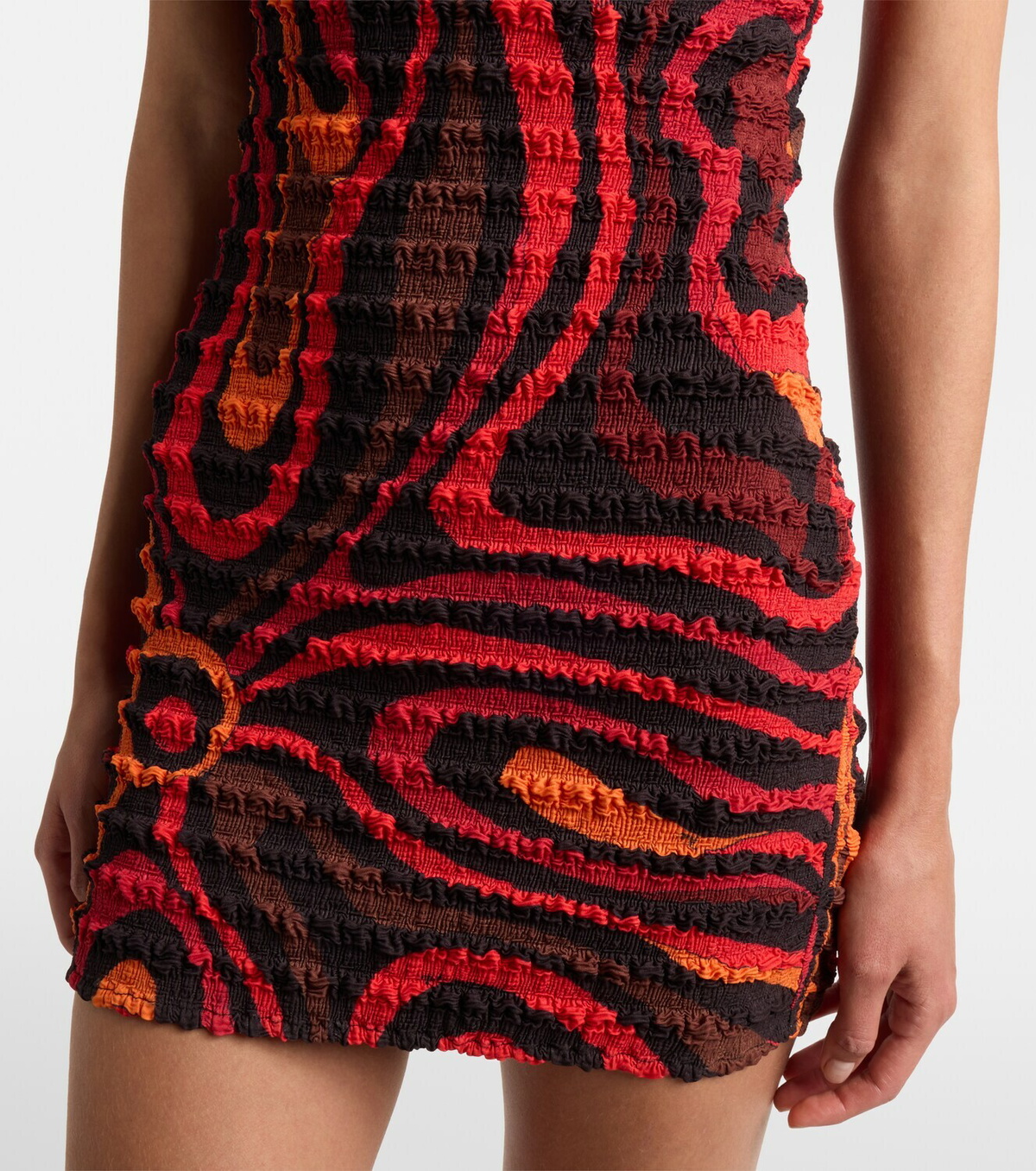 Pucci Marmo smocked minidress