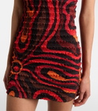 Pucci Marmo smocked minidress