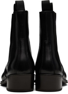 LEMAIRE Black Leather Chelsea Boots