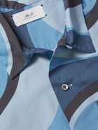 Mr P. - Printed Organic Cotton Shirt - Blue