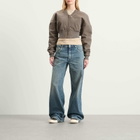 Rick Owens DRKSHDW Women's Cropped Flight Jacket in Dust