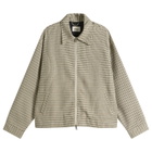 END. x Ronning Men's Casual Jacket in Dogtooth Green
