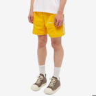 Palm Angels Men's Track Shorts in Yellow/Off White