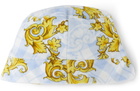 Versace Baby White & Blue Barocco Argyle Bucket Hat