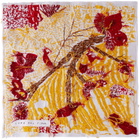 Luna Del Pinal White & Yellow Harvest Topographic Cushion Cover
