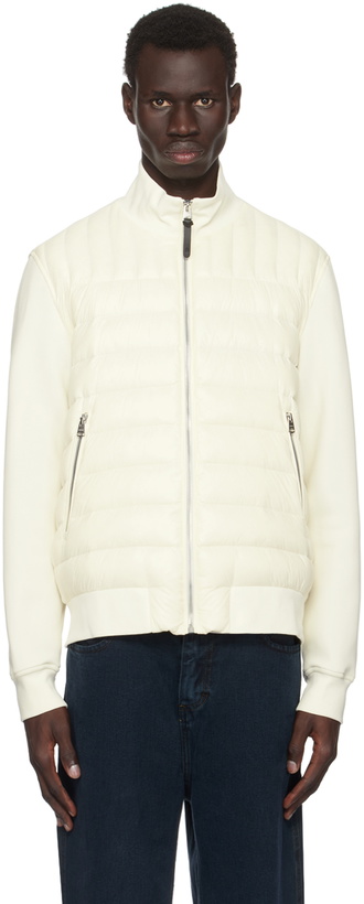 Photo: MACKAGE Off-White Collin-R Down Bomber Jacket