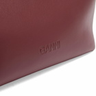 GANNI Women's Bou Bag Small in Burgundy 