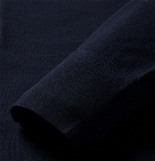 TOM FORD - Slim-Fit Wool Polo Shirt - Navy