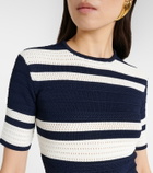 Ralph Lauren Collection Knitted striped crop top