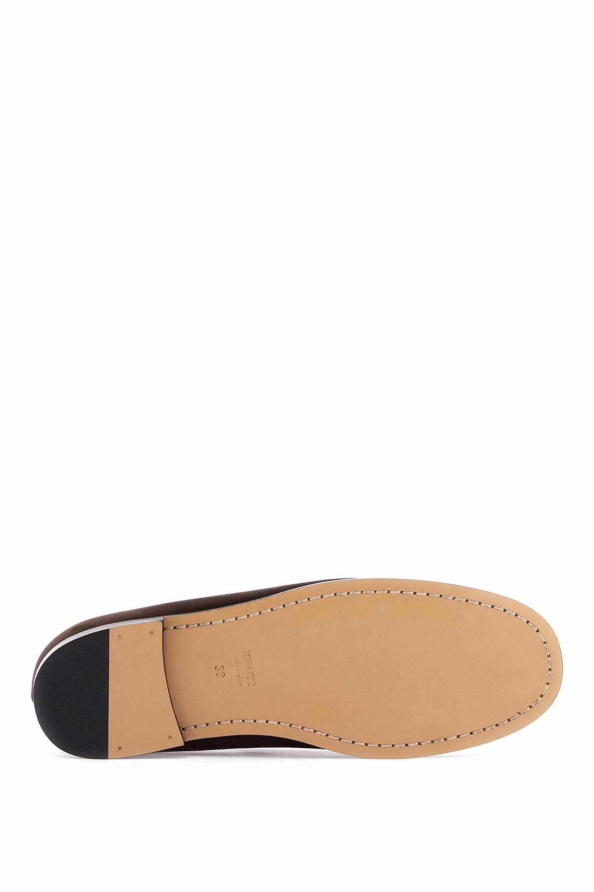 KHAITE alessio suede leather mocc Brown