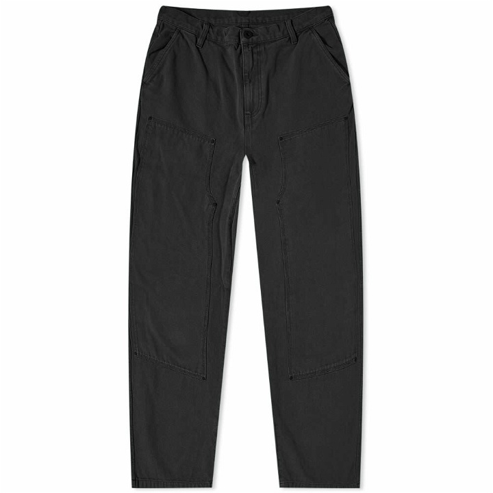 Photo: Brain Dead Men's Double Knee Utility Pant in Washed Black