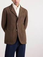 Canali - Bruma Layered Suede Jacket - Brown