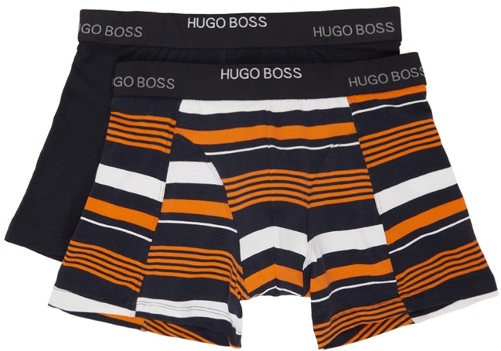 Photo: Boss Two-Pack Multicolor Print Boxer Briefs