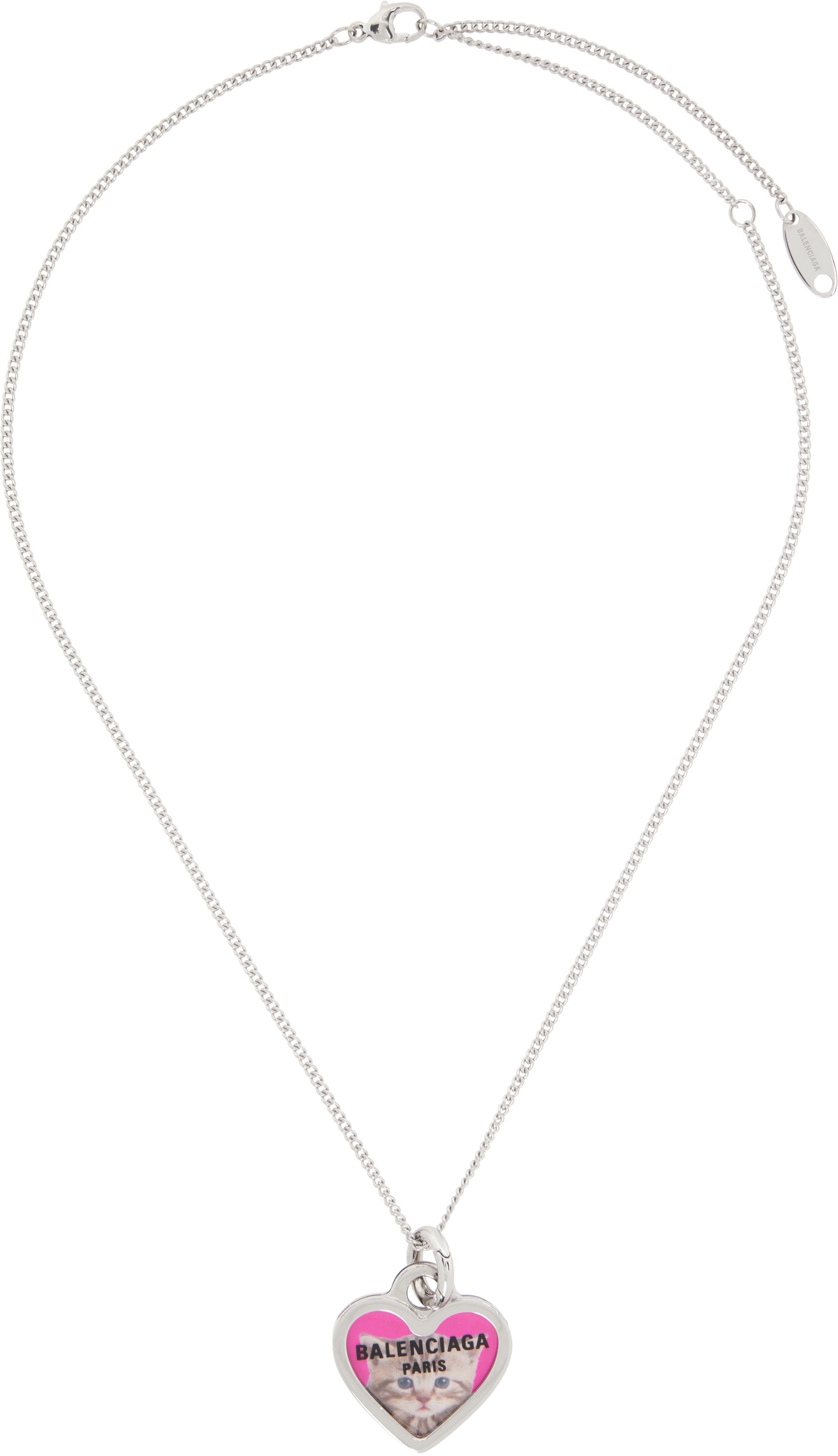 海外直送★ギフトにも【BALENCIAGA】BB Icon Heart Necklace 海外直送☆ギフトにも【BALENCIAGA】BB Icon Heart Necklace