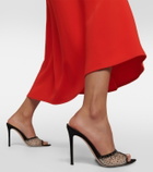 Gianvito Rossi Elle 85 embellished mesh mules