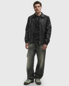 Schott NYC LC Aviator Jacket Black Mens Bomber Jacket
