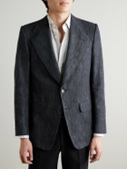 Husbands - Slub Cotton and Hemp-Blend Twill Blazer - Blue
