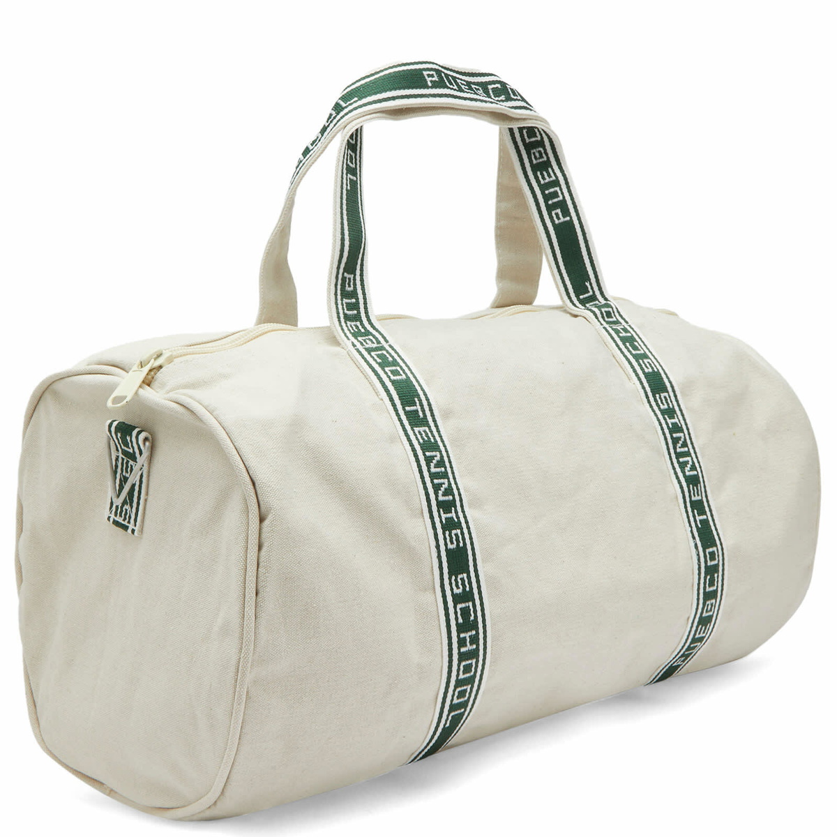 Puebco Canvas Fabric Tennis Bag in Natural 