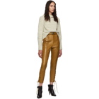 Isabel Marant Brown Leather Cadix Pants