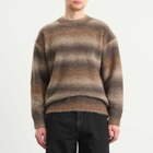 FrizmWORKS Men's Gradiation Boucle Knit Sweater in Brown