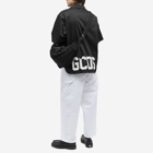 GCDS Men's Low Band Logo Bowling Shirt in Black