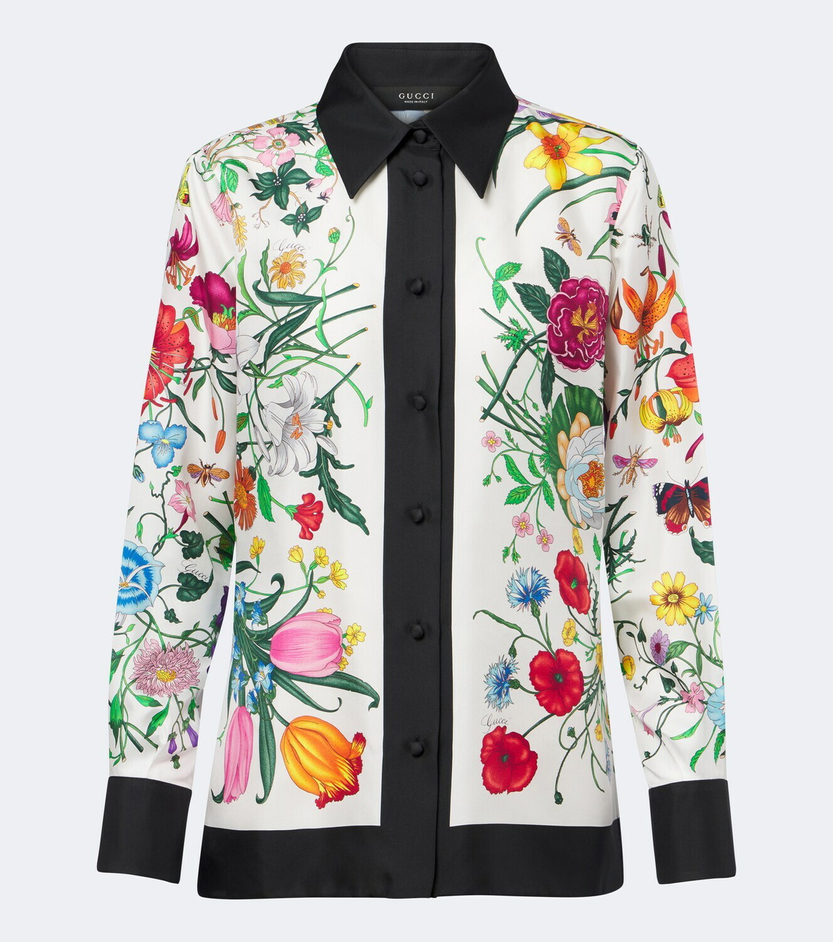 Gucci Gucci Flora silk twill shirt