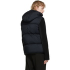 Moncler Navy Down Luberon Hooded Vest