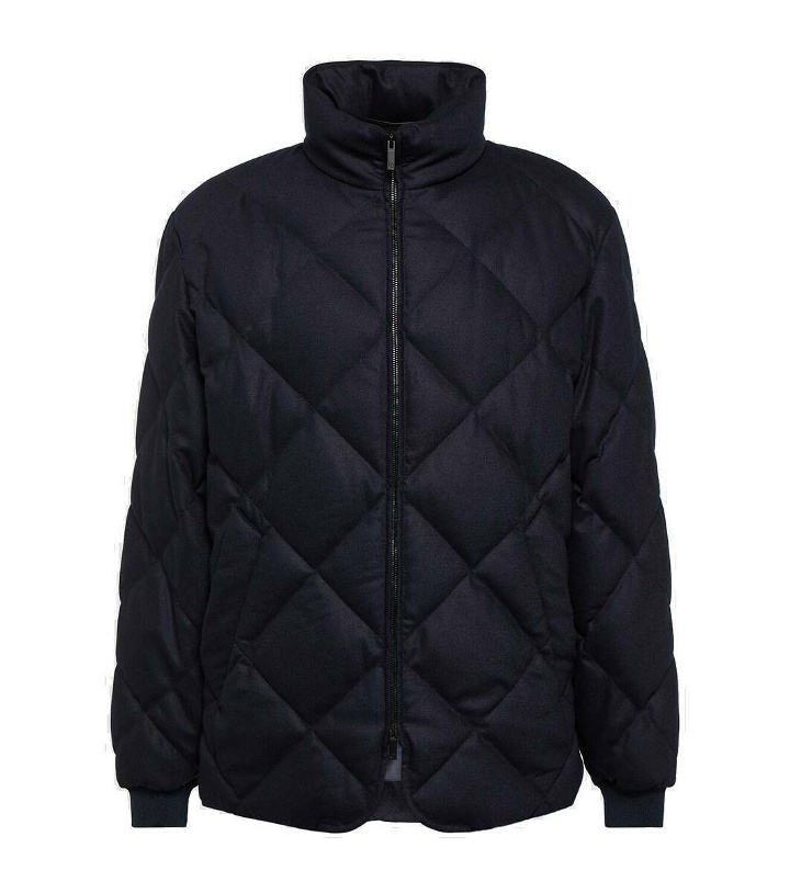 Photo: Giorgio Armani Quilted wool and cashmere down jacket
