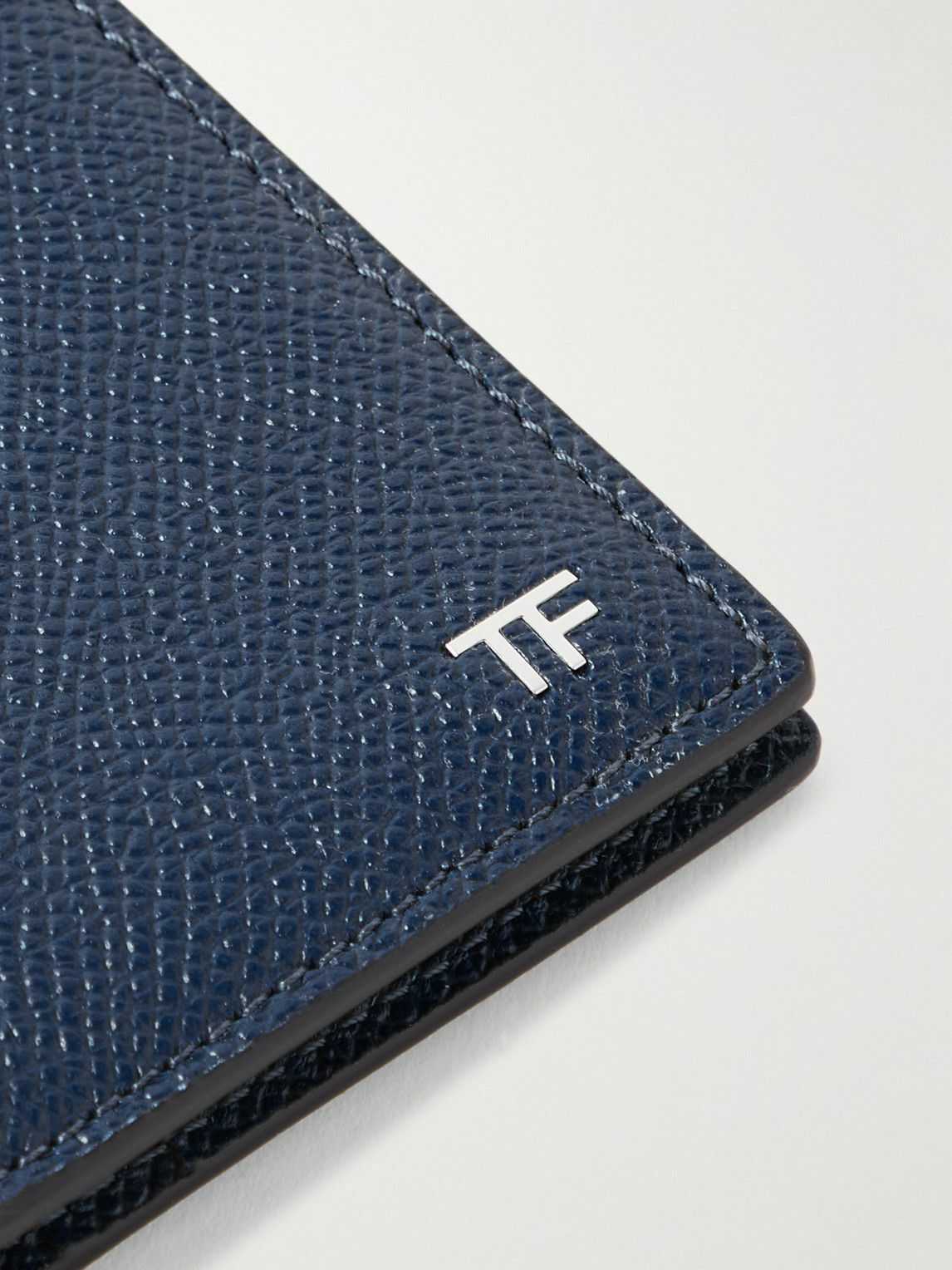 TOM FORD - Logo-Appliquéd Full-Grain Leather Bifold Cardholder TOM FORD