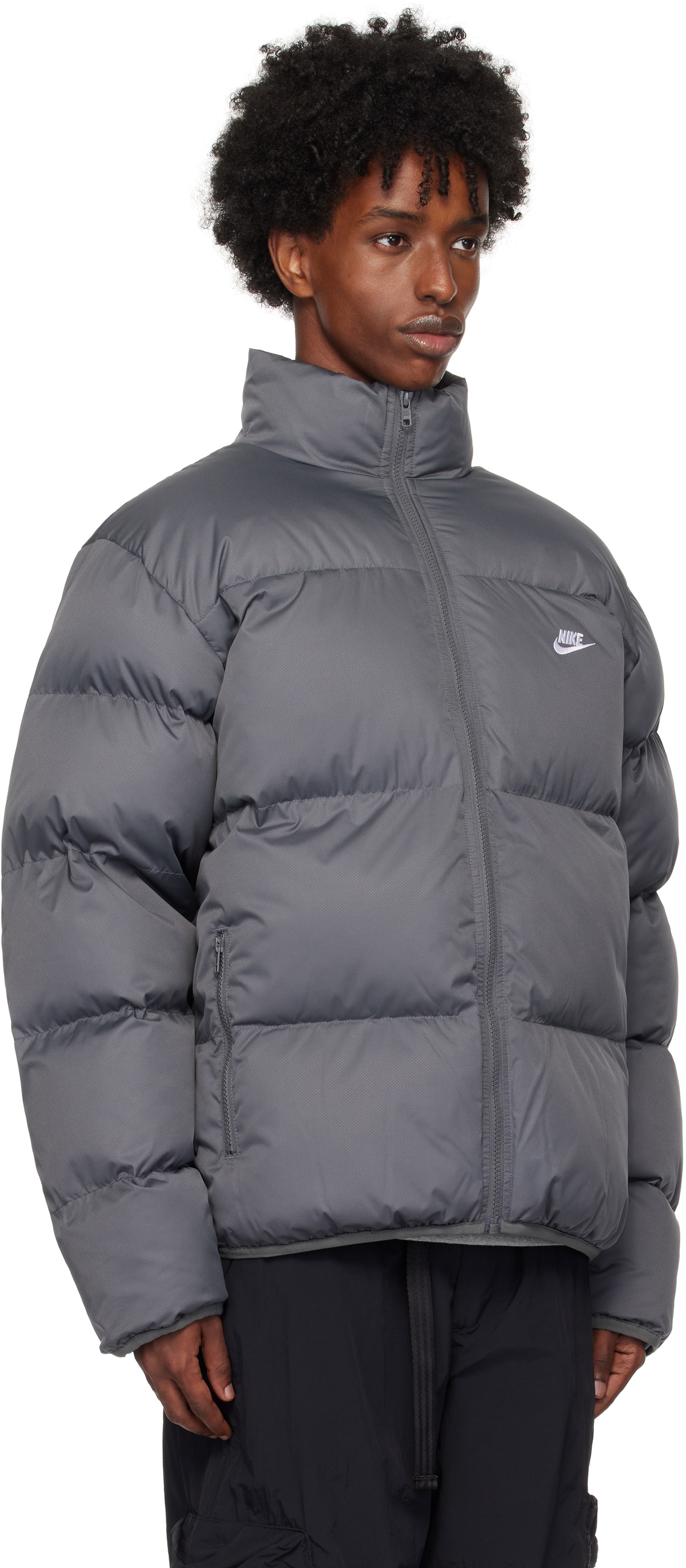 Nike Gray Sportswear Club Puffer Jacket