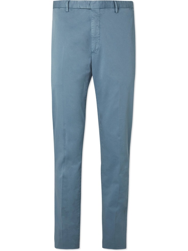 Photo: BOGLIOLI - Slim-Fit TENCEL-Blend Twill Suit Trousers - Blue