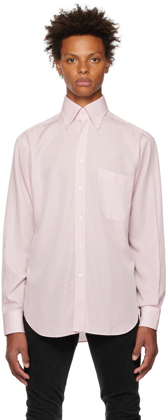 Photo: TOM FORD Pink Fluid Fit Shirt